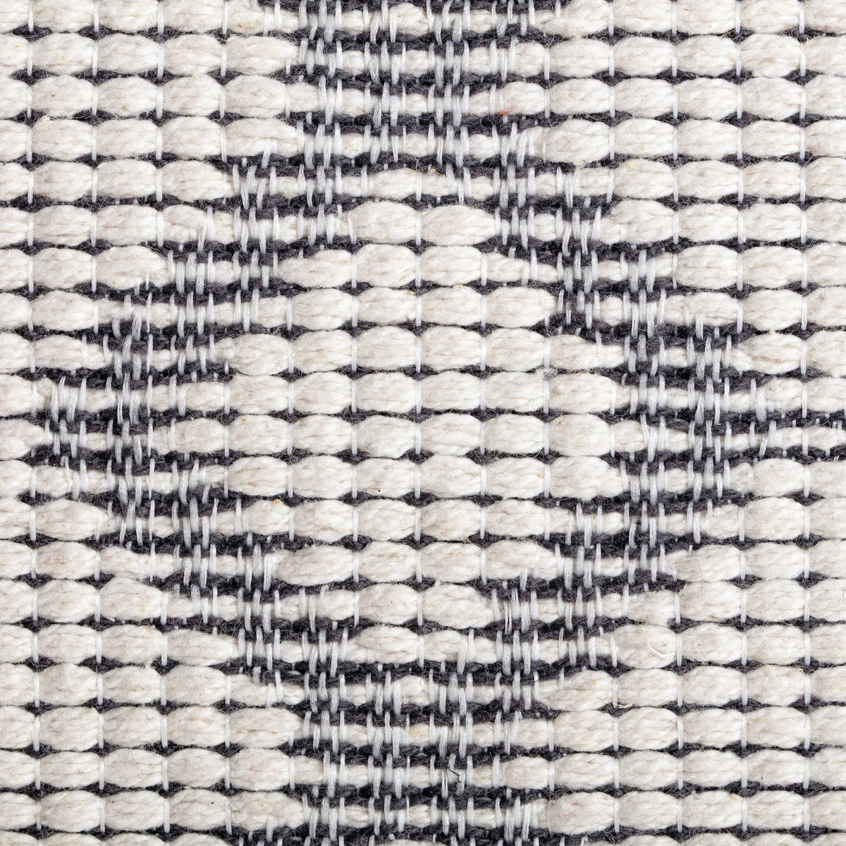 Gray & Ivory Pouf O2972