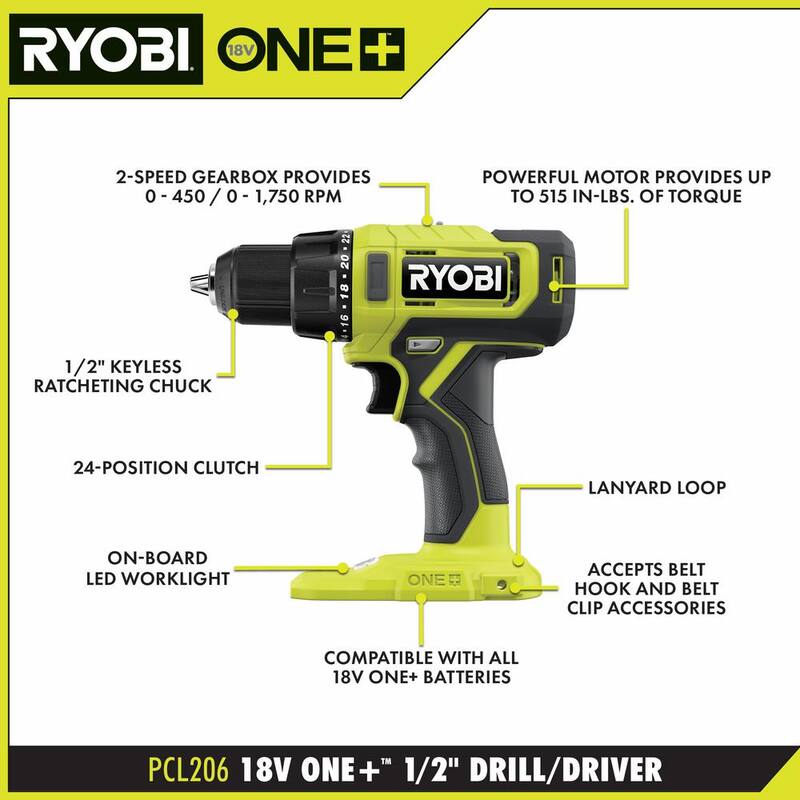 18V Cordless 4-Tool Combo Kit with Batteries, Charger, and 50-Piece Driving Kit A29052