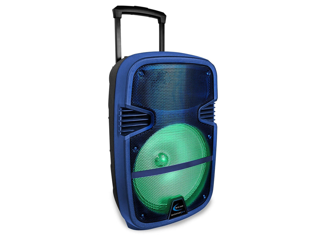 Blue Rechargeable Bluetooth LED Speaker X61872