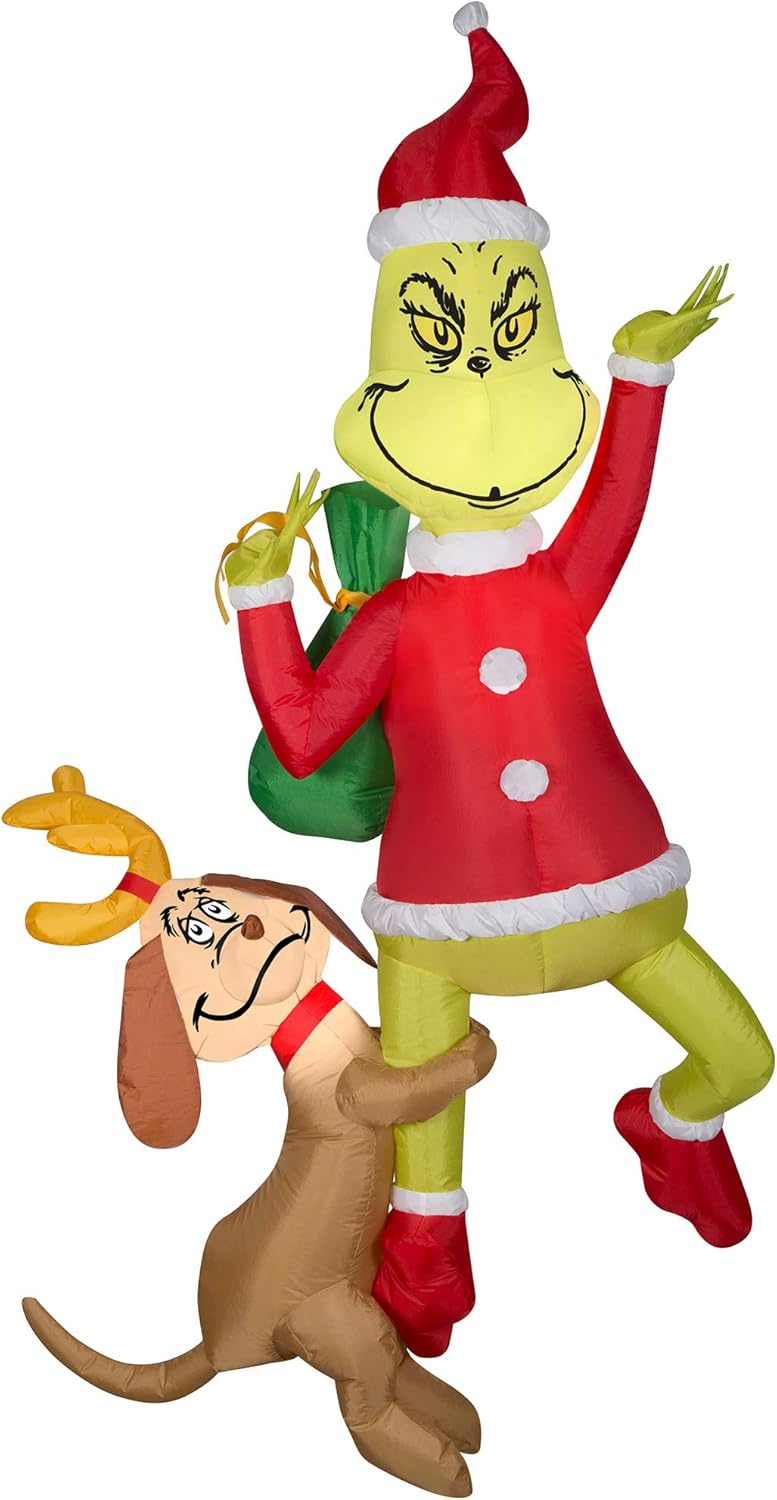 6ft Inflatable Hanging Grinch G2149
