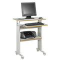Adjustable Stand-Up Workstation AV Cart Gray P2168