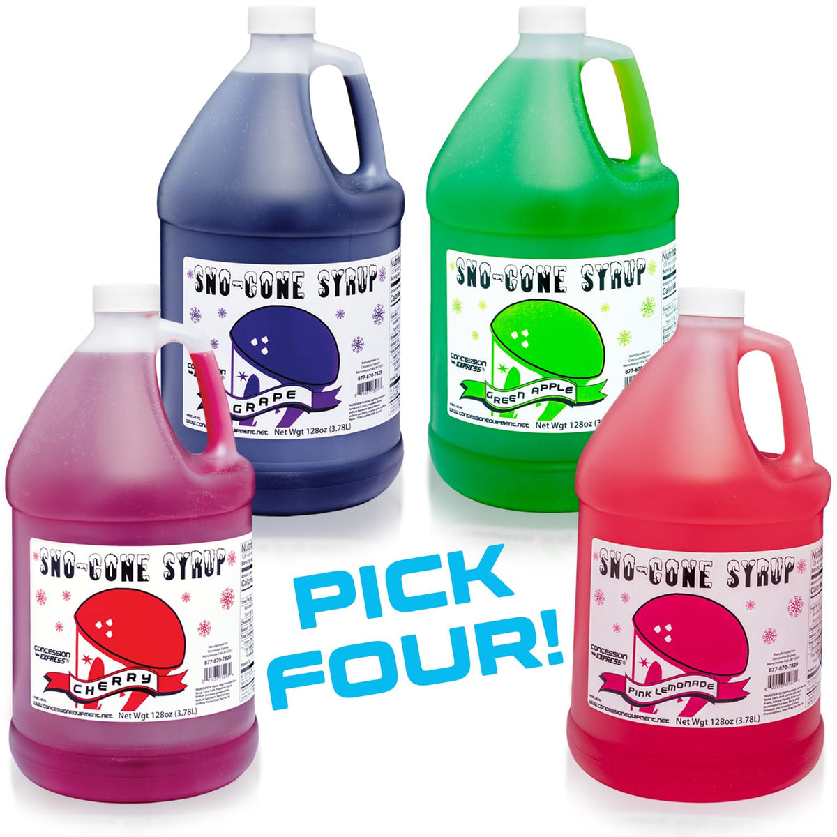 4/128oz Gallons Sno-Cone Syrup K67518