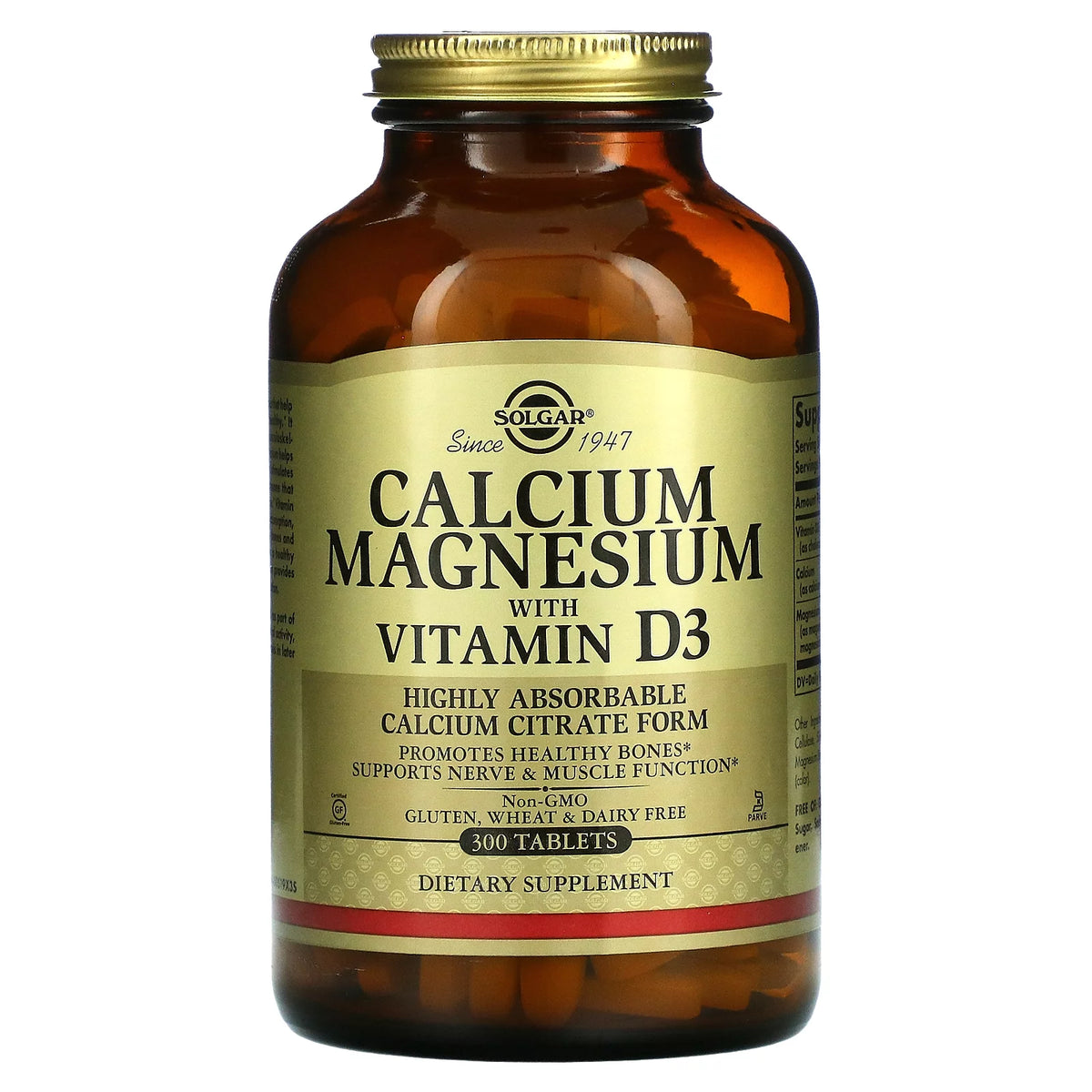 Calcium Magnesium with Vitamin D3, 300 Tablets M812120