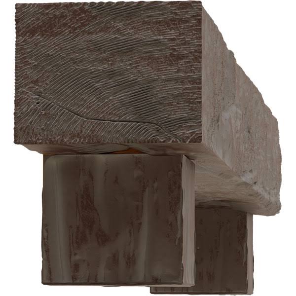 Faux Wood Fireplace Mantel Kit with Corbels G960884