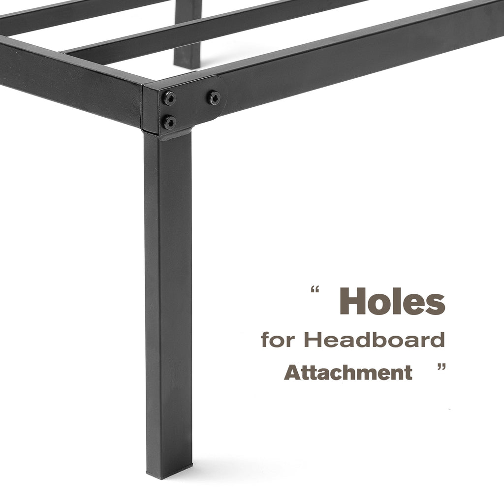 Queen Platform Bed Frame with Storage and Steel Slat Support K771998