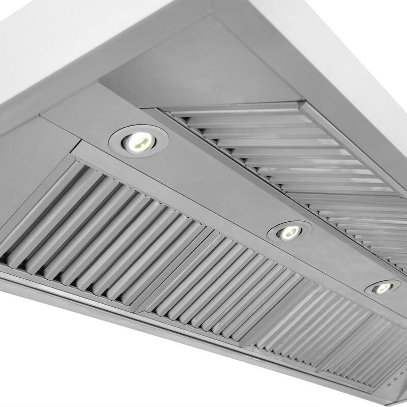 60 in. 500 CFM Convertible Wall Mount Range Hood in Stainless Steel J255