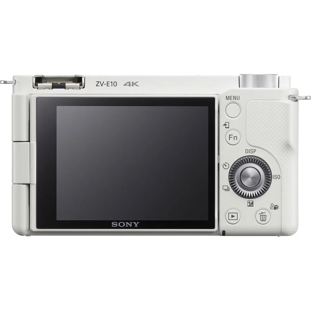 White Mirrorless Camera with 16-50mm Lens N4746