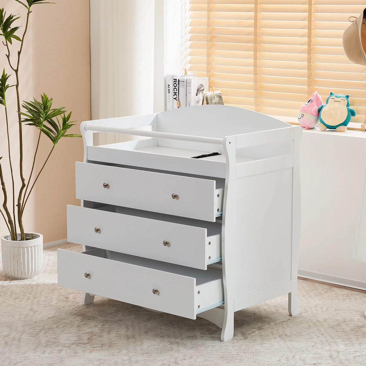 Gray 3 Drawer Changing Dresser H256131