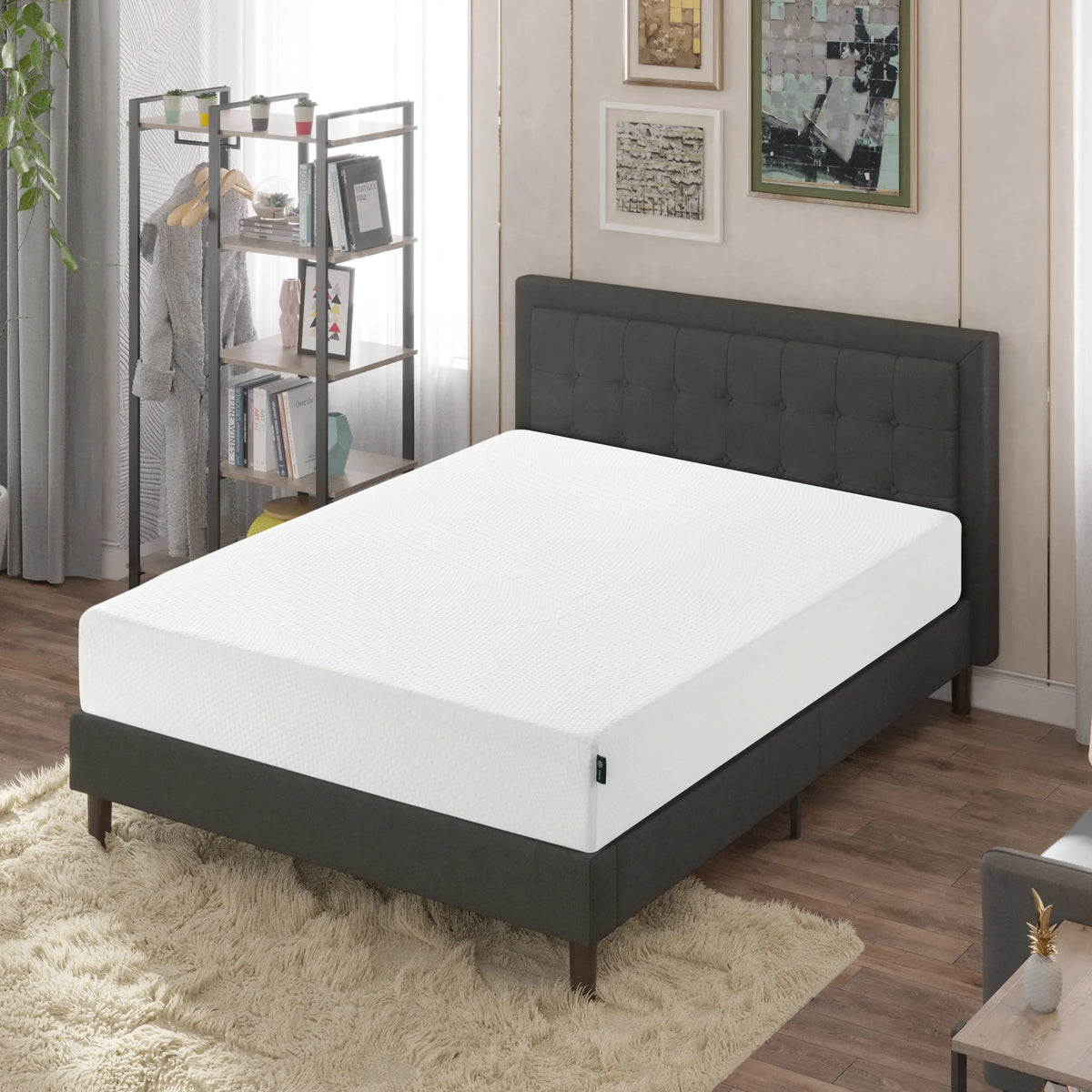 8 Green Tea Memory Foam Mattress Queen W7677