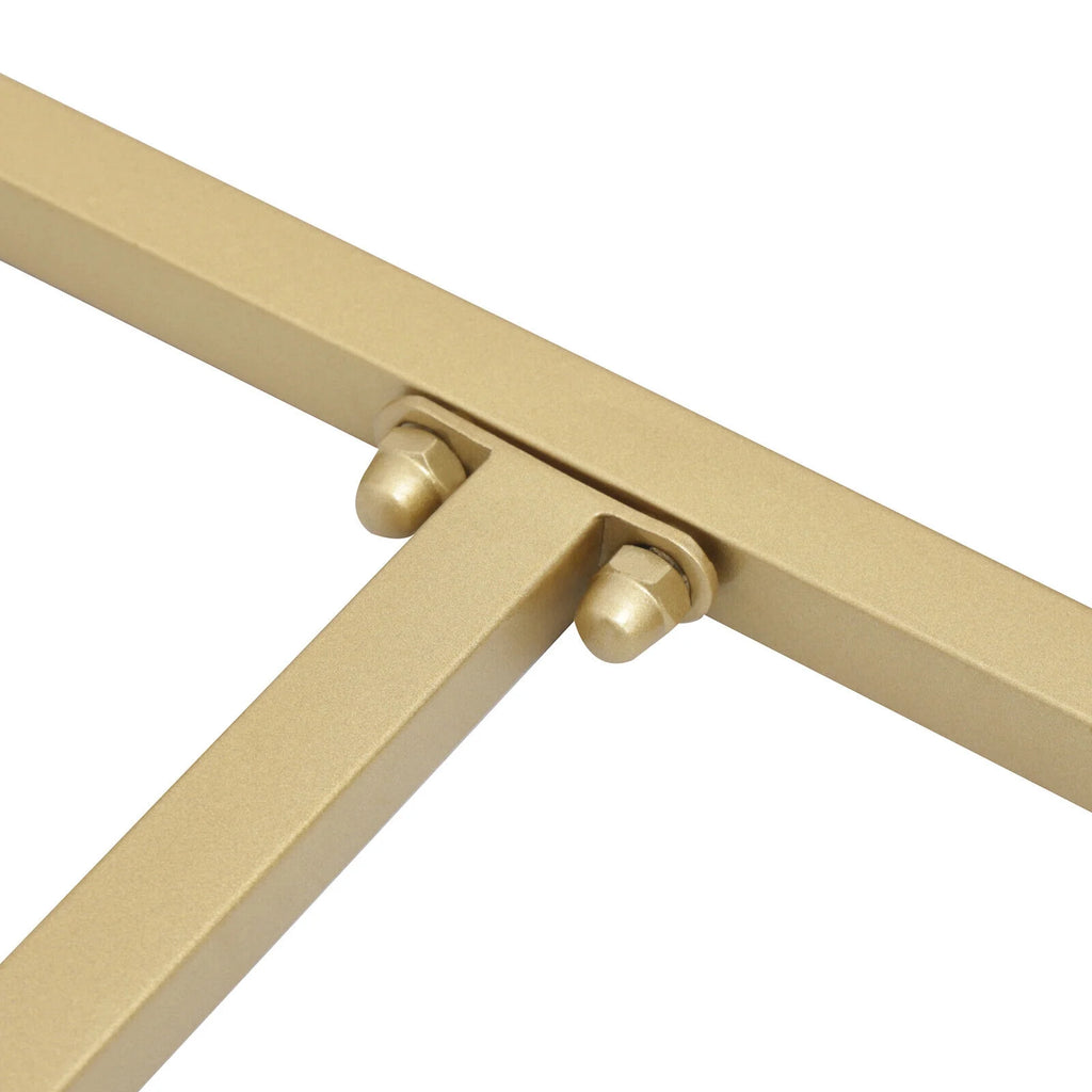Gold Metal Nesting Tables Display Stand 2 Piece Set D618