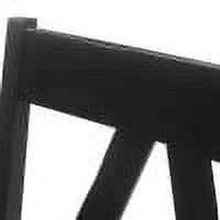 Black Faux Leather Wood Dining Chairs Set of 2 I544