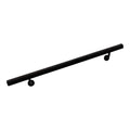 Aluminum Wall Handrail with Mounts, 5& Length, Black Pearl B45503