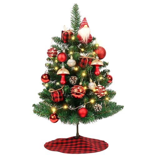 2ft Artificial Table Top Christmas Tree with Lights P335