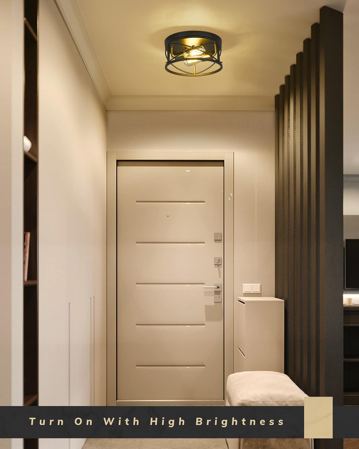 12 Inch 2-Light Flush Mount Ceiling Light Fixture U35787
