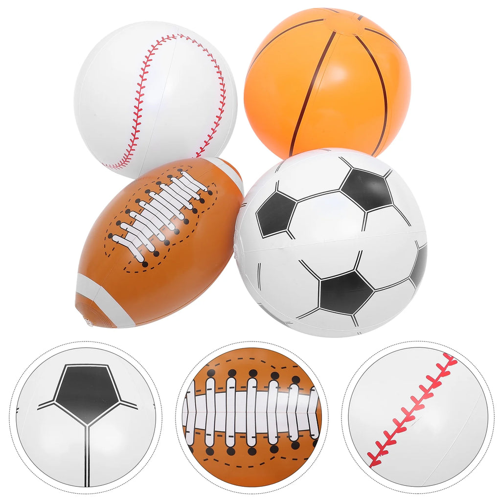 Inflatable Beach Ball Set of 4 Z22132