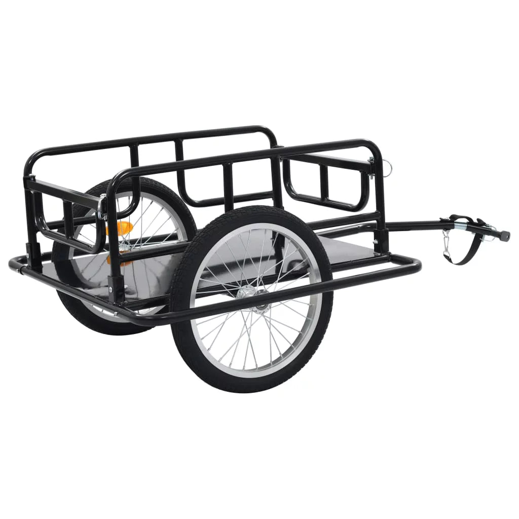 Bike Cargo Trailer Steel Black G2063