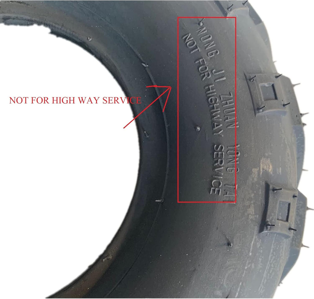Set of 2 25x10-12 ATV UTV Tires All-Terrain 6 Ply Tubeless M650956