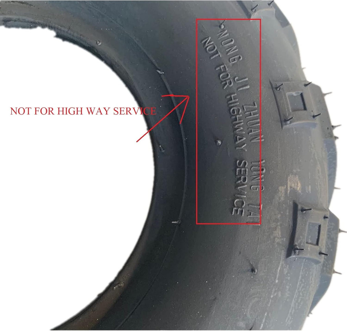 Set of 2 25x10-12 ATV UTV Tires All-Terrain 6 Ply Tubeless M650956