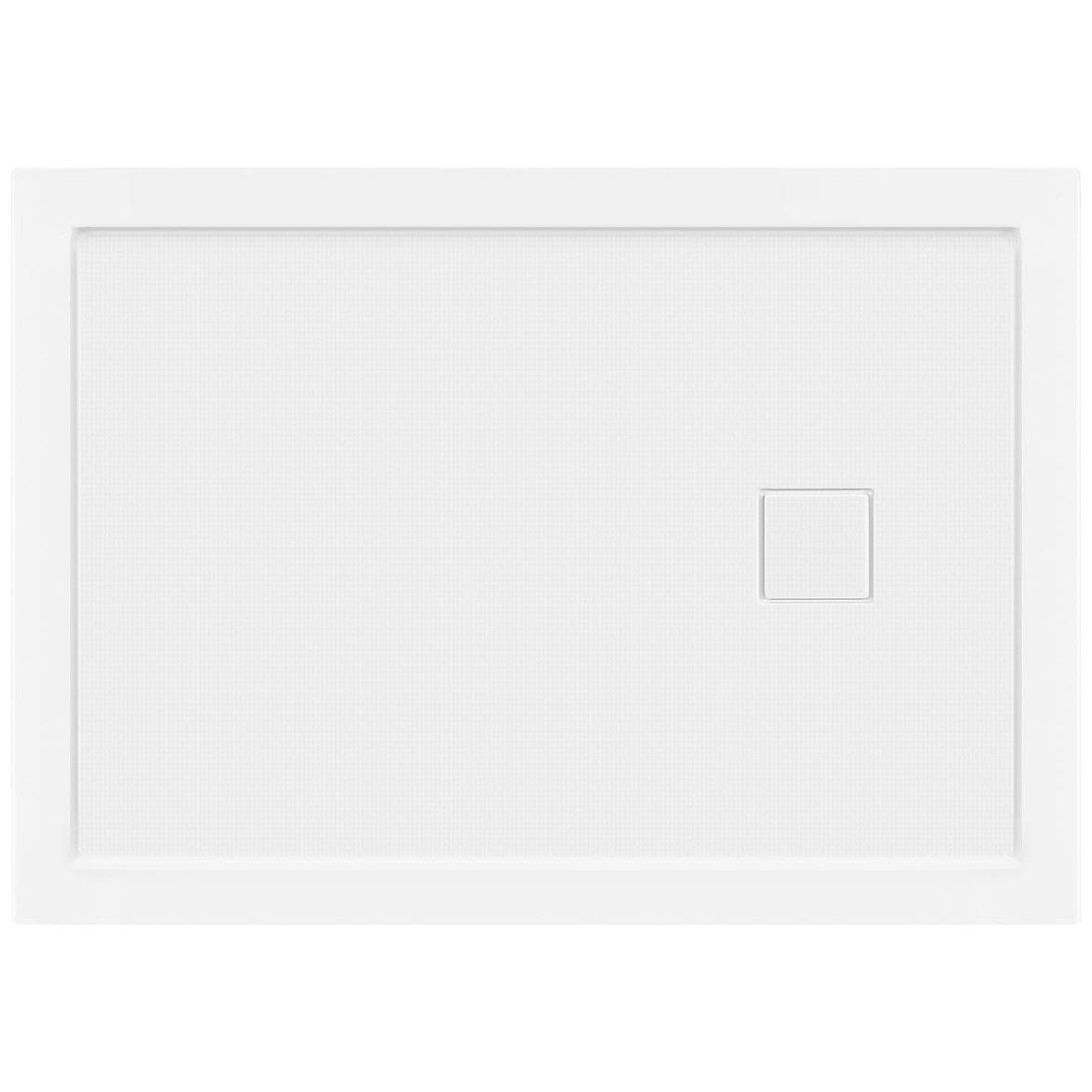 48x22x34x22 Shower Base Pan Left Double Threshold Right Drain D803450