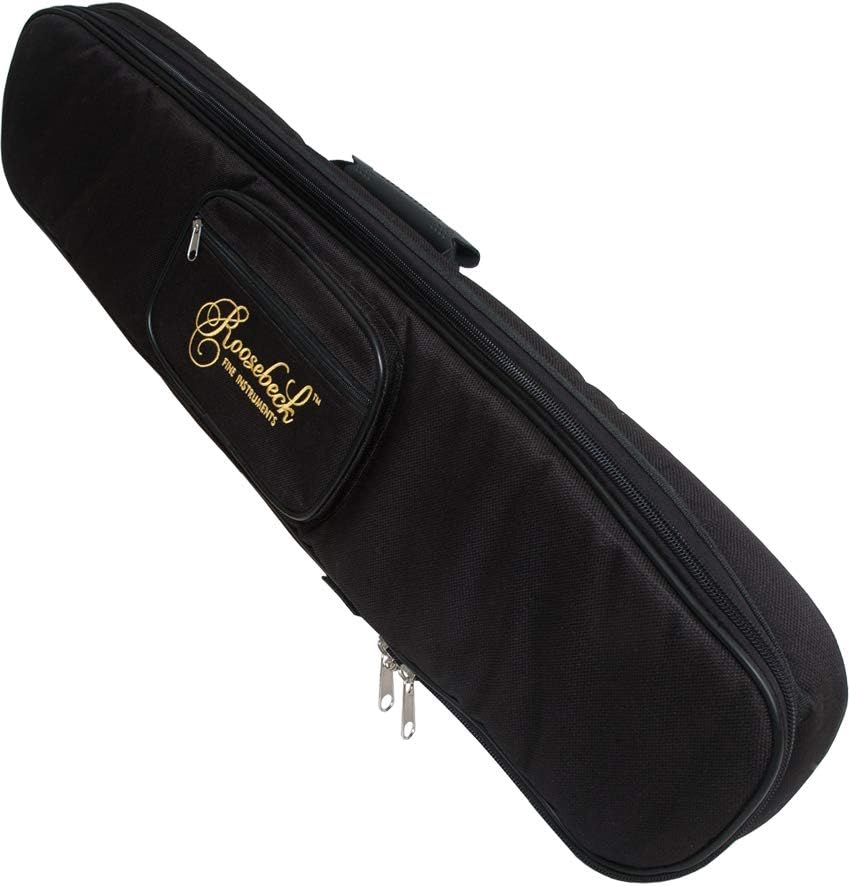 Mountain Dulcimer 4-String Vaulted Spruce Knotwork Walnut with Gig Bag Case and Replacement Strings X259702