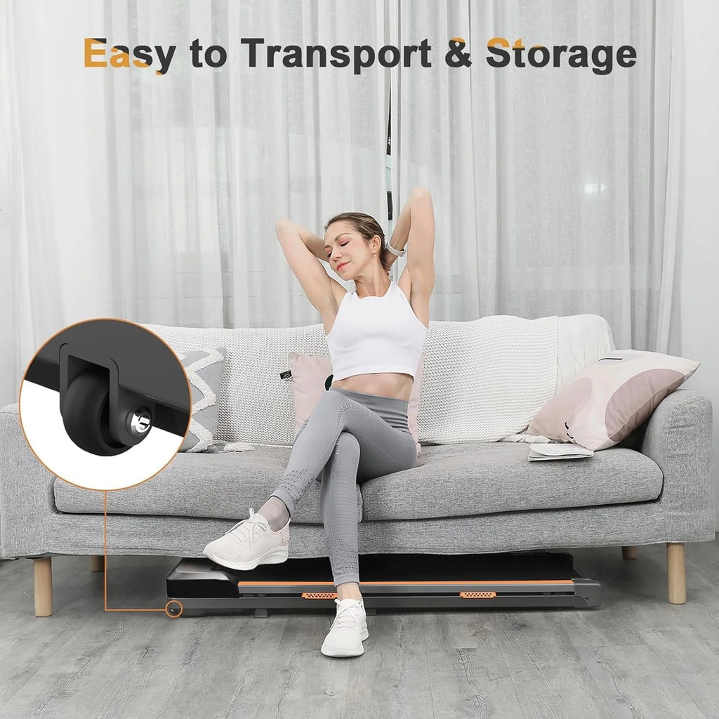 2 in 1 Under Desk Treadmill with Remote Control and LED Display A7457