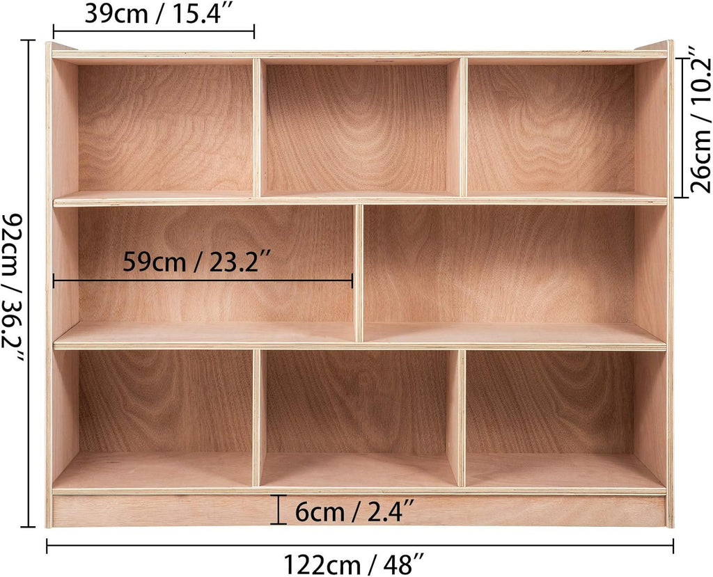 36” High Wood Color Classroom Storage Cabinet D6849