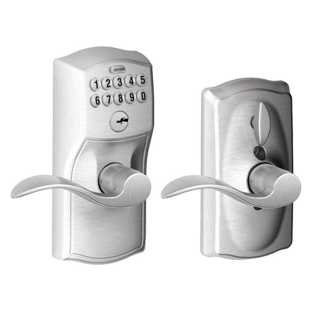 Satin Chrome Keypad Entry Leverset I824465