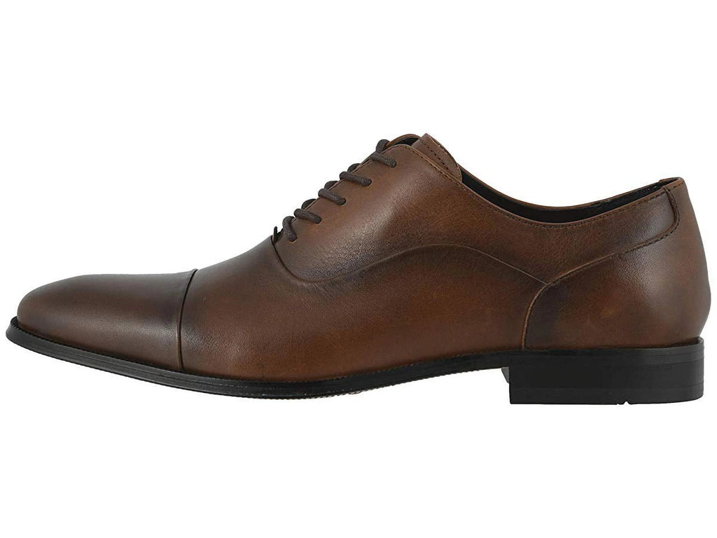 Cognac Cap Toe Oxford Shoes Q9345