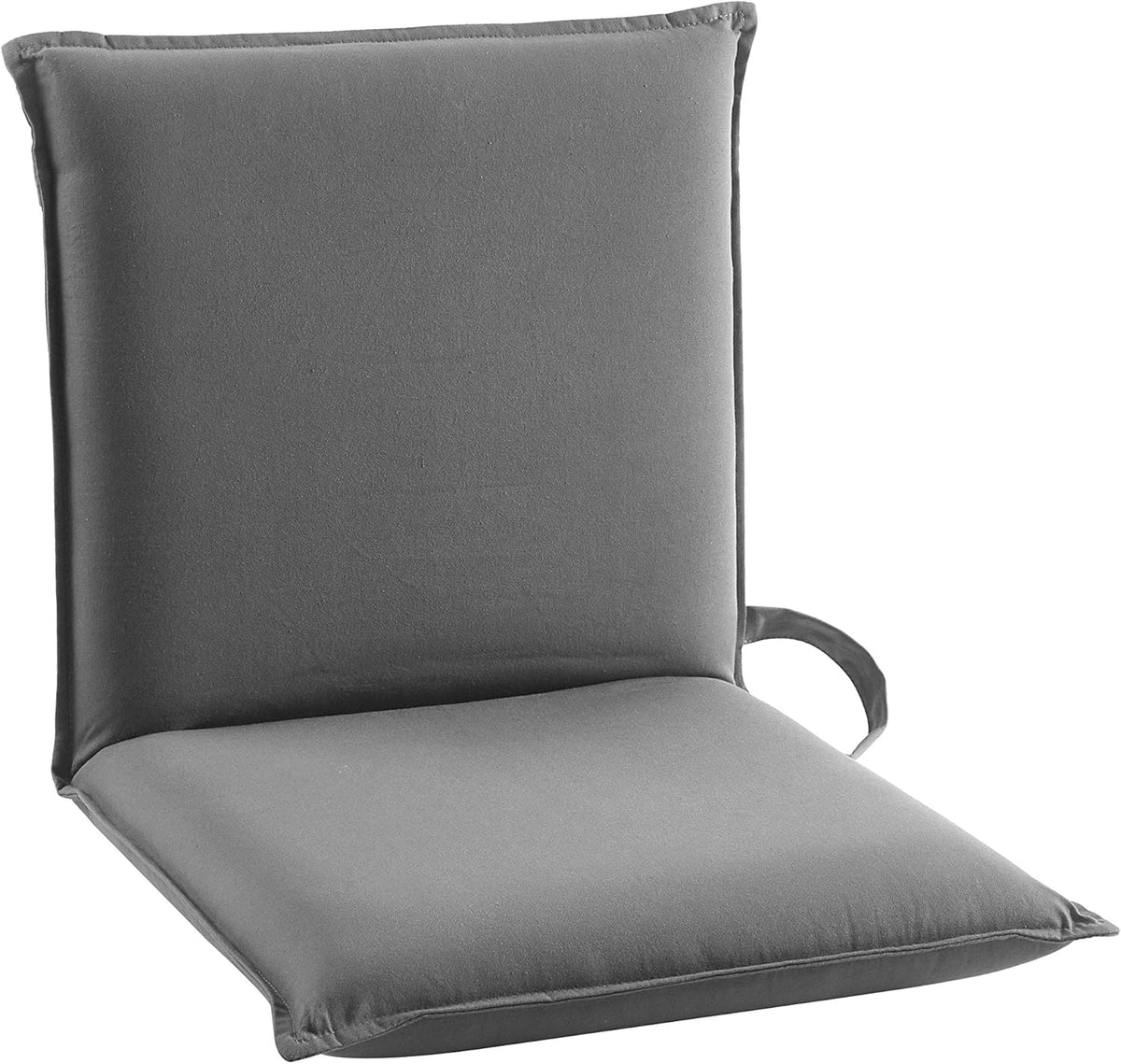 Adjustable Poly Canvas Gaming Floor Chair, Black D5048