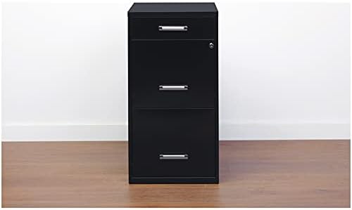 Black 3 Metal Organizer Pencil Drawer Vertical File Cabinet A9995