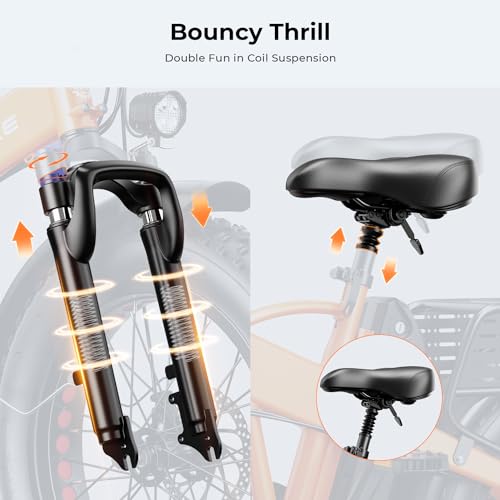 Foldable Fat Tire Electric Bike with 48V 12.5Ah Removable Battery C177304