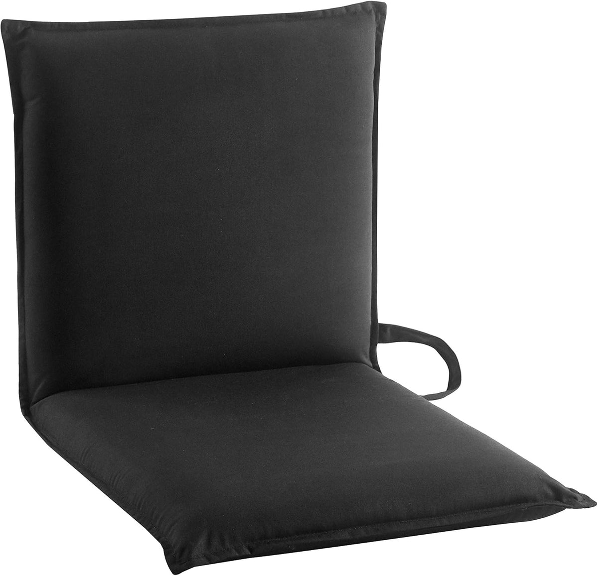 Adjustable Poly Canvas Gaming Floor Chair, Black D5048