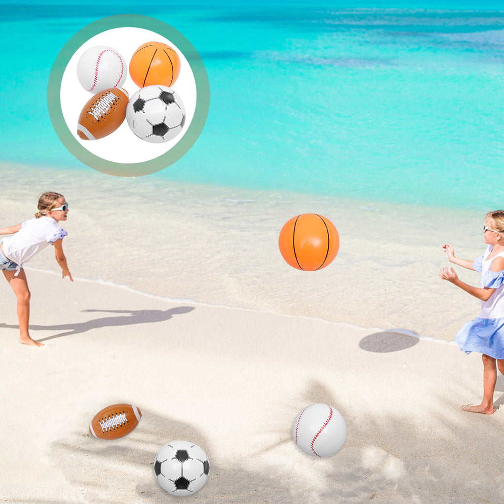 Inflatable Beach Ball Set of 4 Z22132
