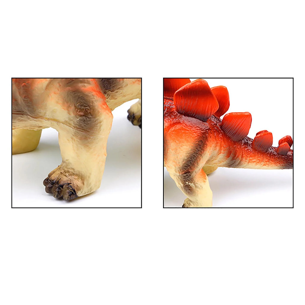 Simulation Soft Rubber Dinosaur Toy Animal Sounding Velociraptor Model A61073
