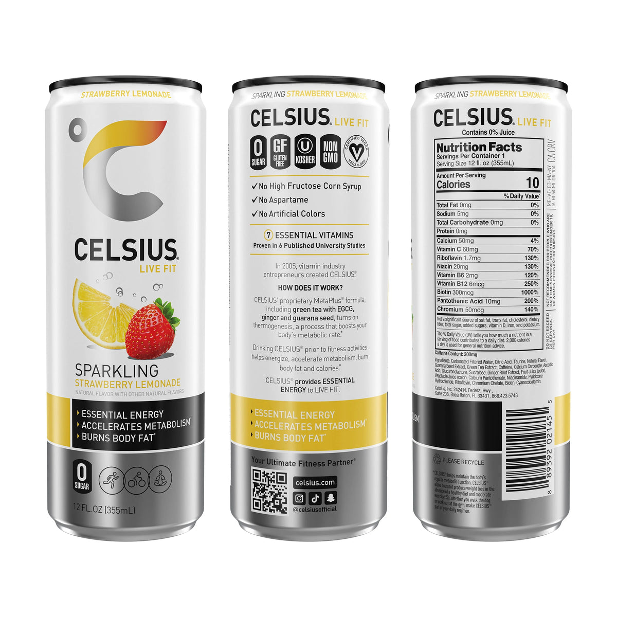 Sparkling Energy Drink 12 fl oz (Pack of 12) F9899