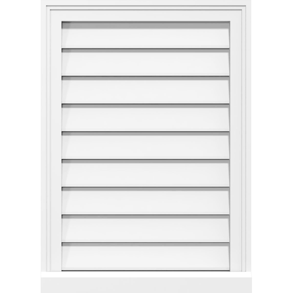 PVC Gable Vent with Brickmould B74693
