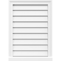 PVC Gable Vent with Brickmould B74693