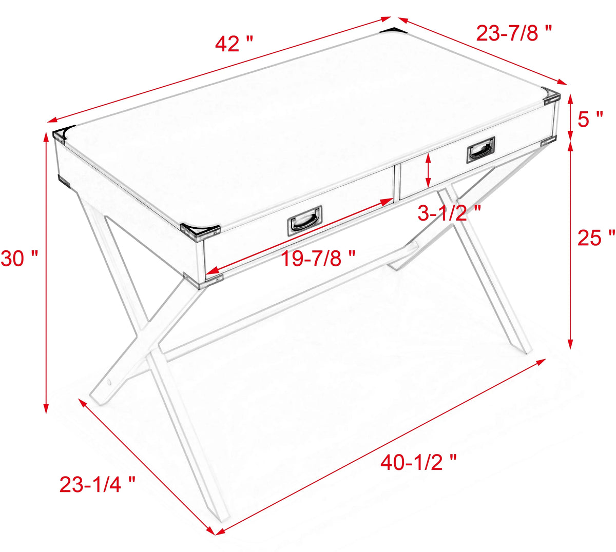 Computer Desk with Storage and Drawers B10577