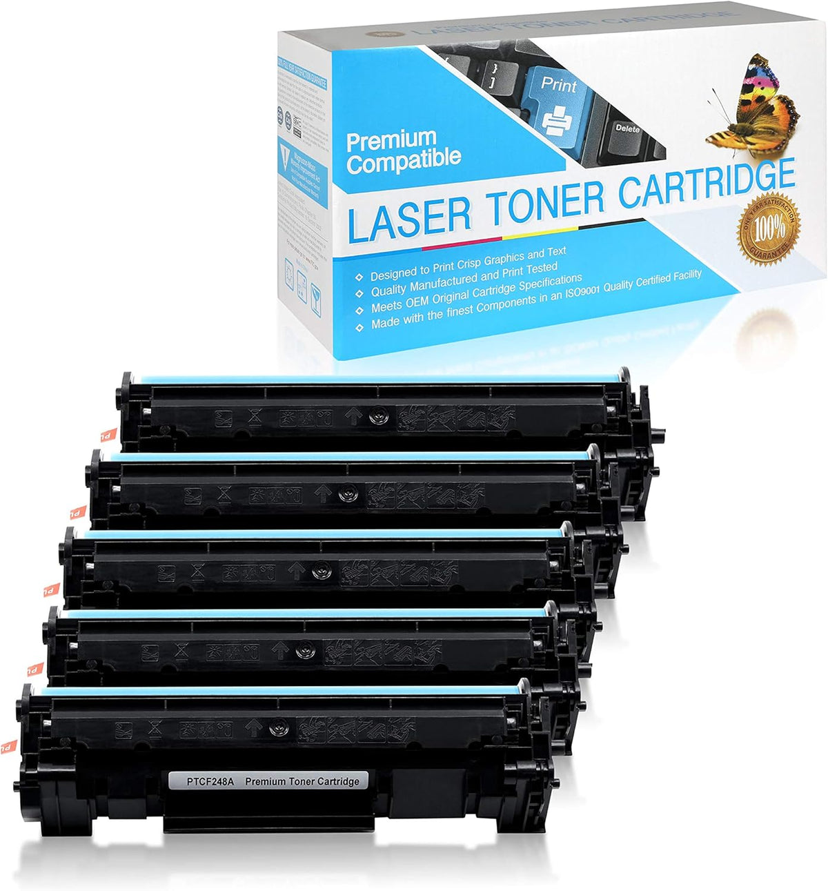 Black 5 Pack Toner Cartridge D900