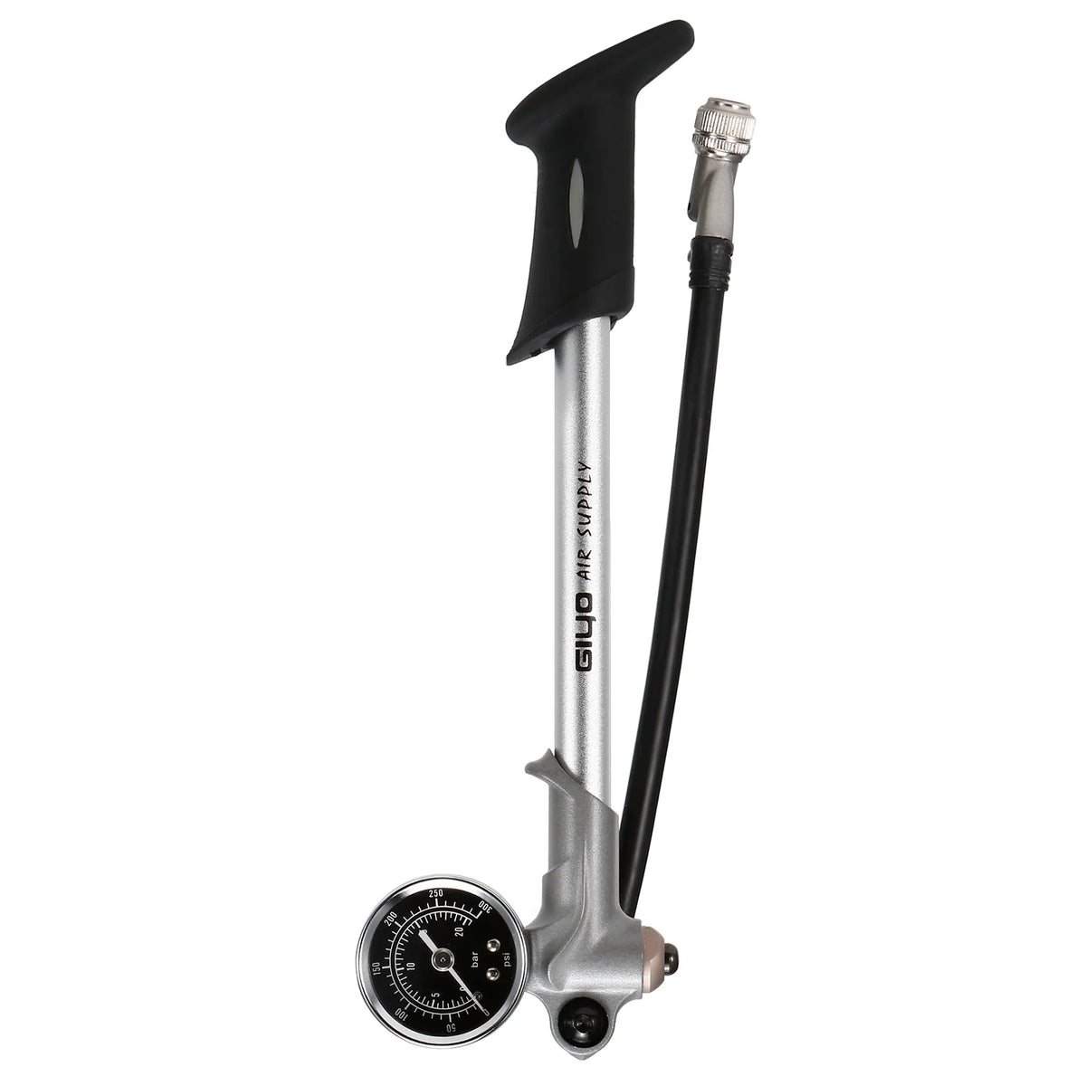 300PSI Front Fork Suspension Pump with Gauge Lever Lock Schrader Valve C445