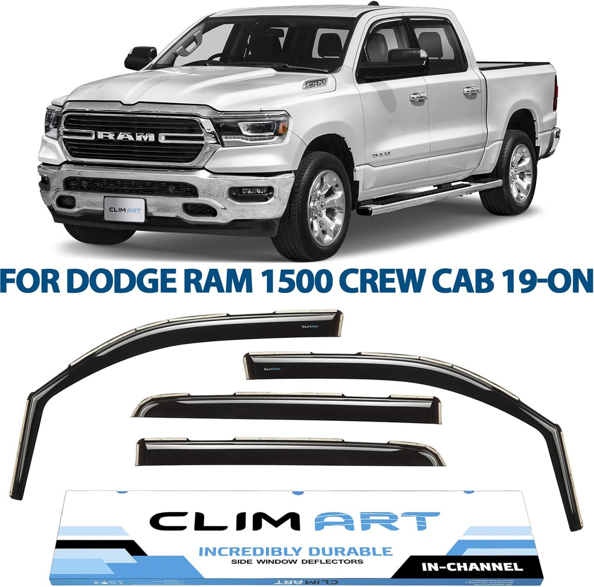 Dark Smoke 4 pcs In-Channel Window Deflectors K78860