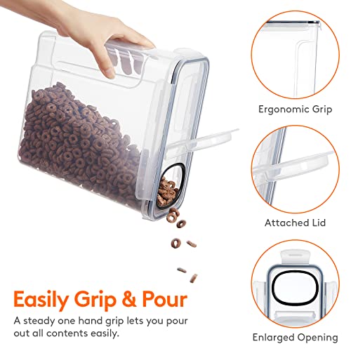 5.5L 4pcs Airtight Food Storage Canister Sets with Flip-Top Lids P31055