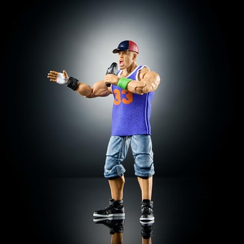 WWE Ultimate Edition 6-inch Action Figure & Accessories Set, 10+ Pieces Include Swappable Heads & Hands I842286