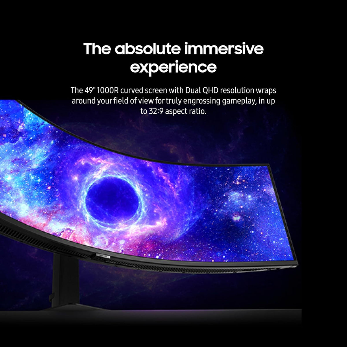 49-Inch DQHD 1000R Curved Gaming Monitor, 240Hz, Black B948