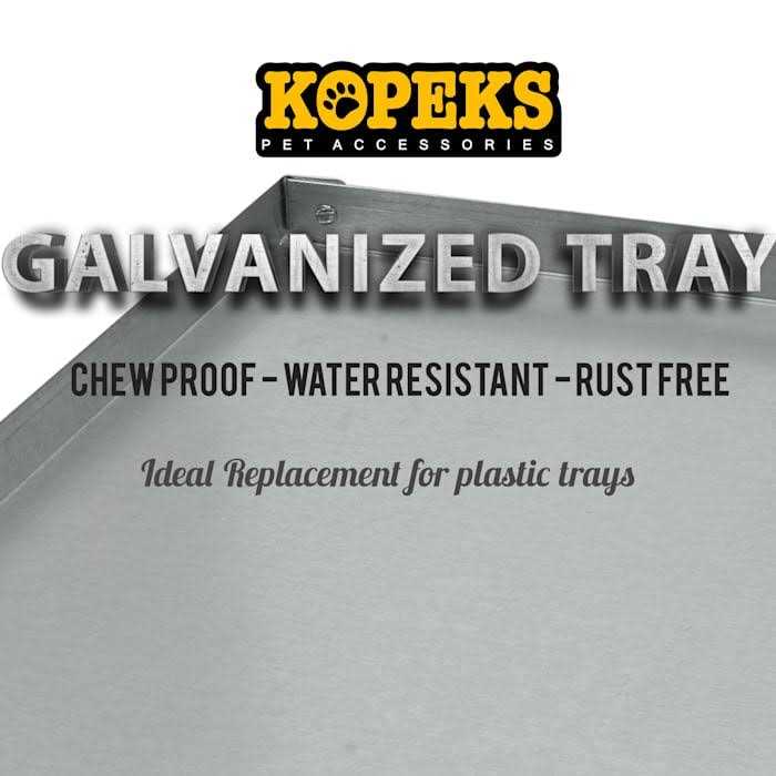 Galvanized Metal Tray B3916