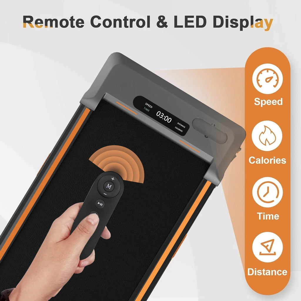 2 in 1 Under Desk Treadmill with Remote Control and LED Display A7457