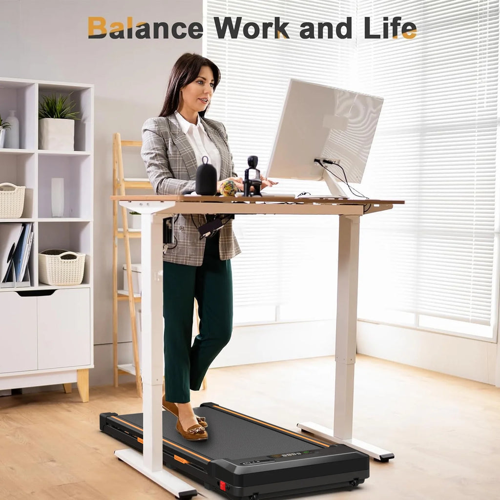 2 in 1 Under Desk Treadmill with Remote Control and LED Display A7457
