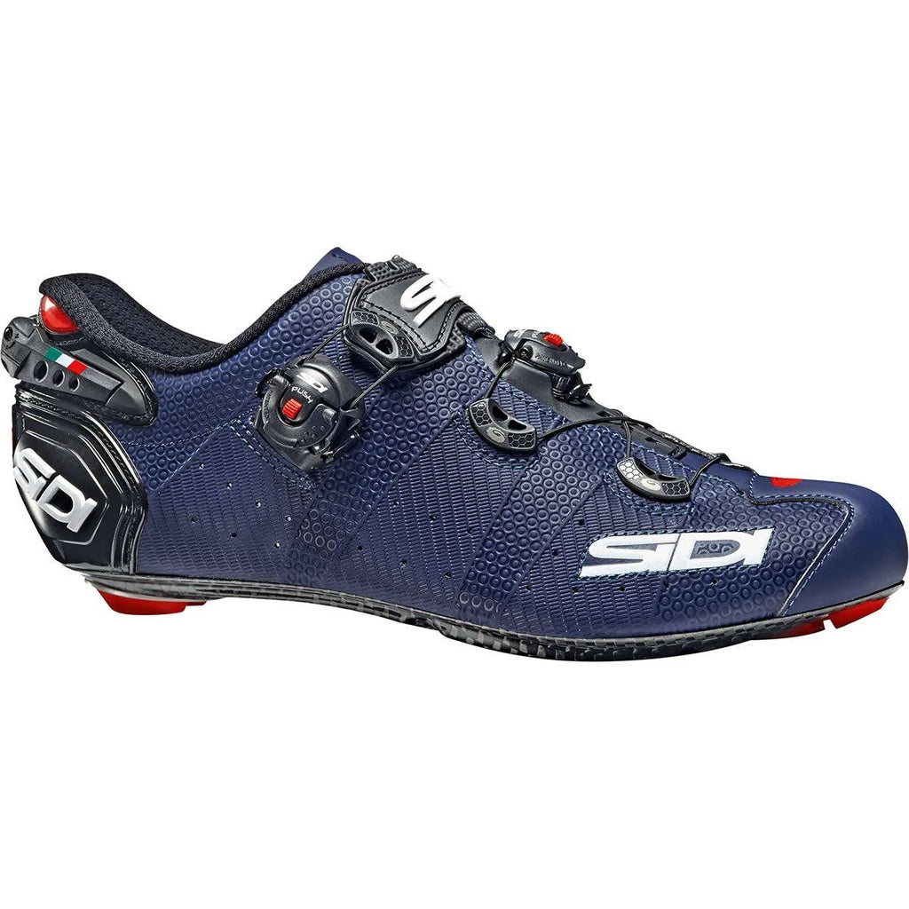 Matte Blue Black Carbon Cycling Shoes H5530