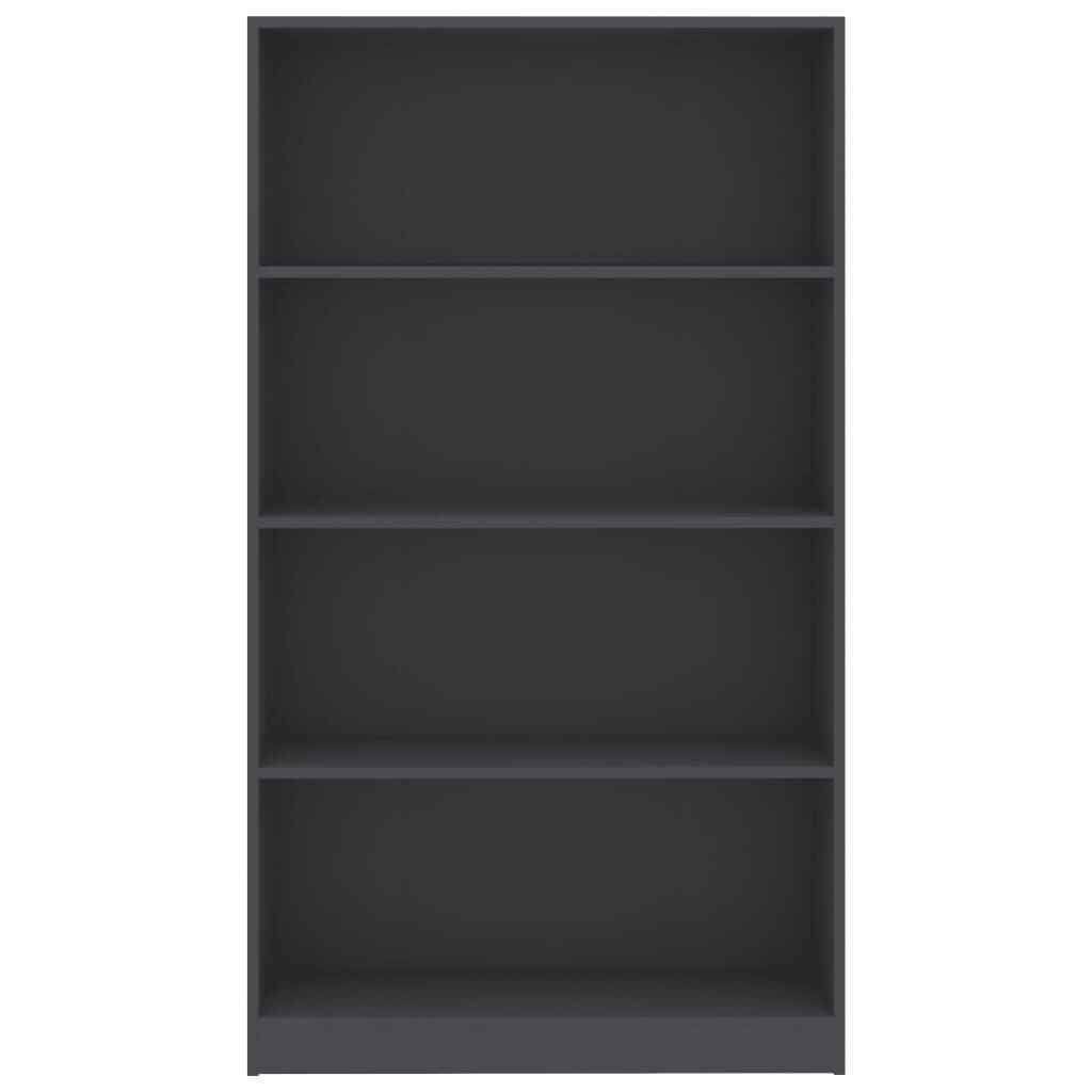 4-Tier Gray Chipboard Book Cabinet M956