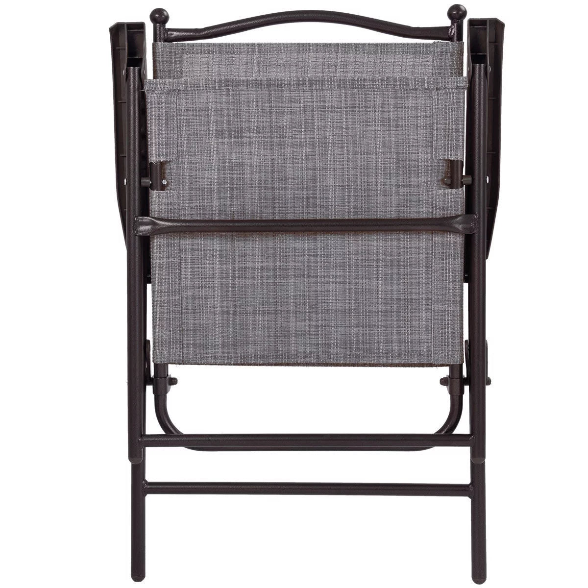 Set of 2 Black Folding Sling Back Chairs I9070